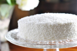 Торт Снежок с кокосовым кремом